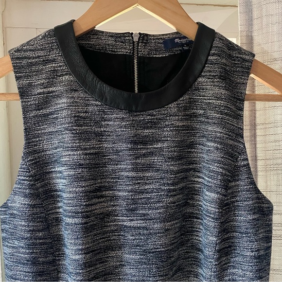 Madewell Black and White A-line Sleeveless Dress Size 0 - Picture 3 of 9